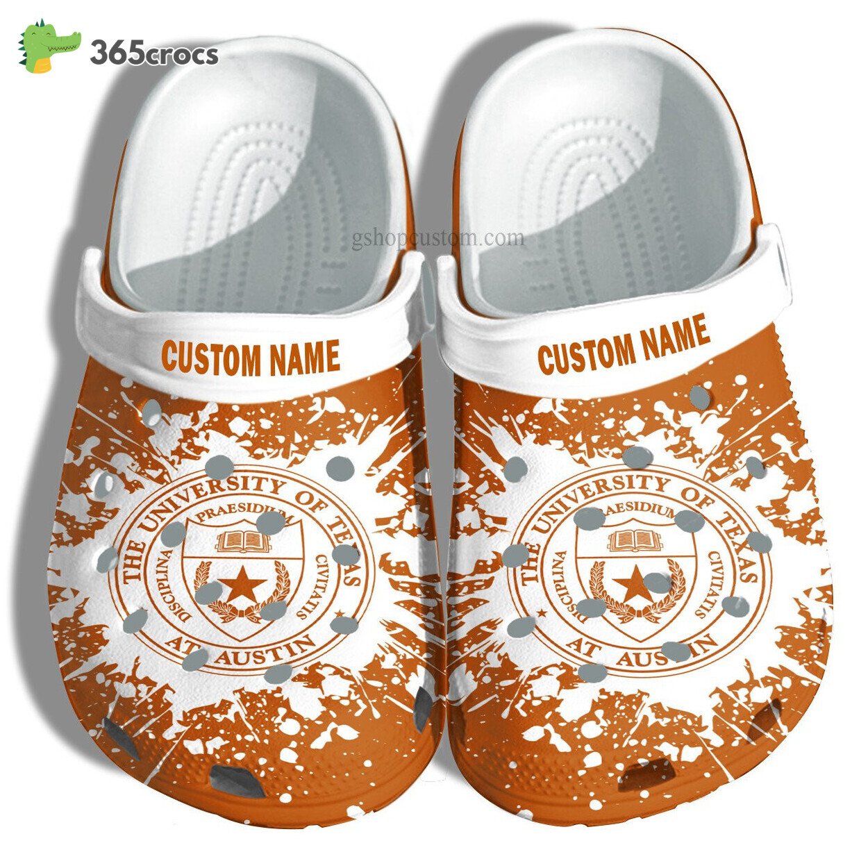 The University Of Texas Croc Shoes Customize University Graduation Gifts Shoes Admission Gift