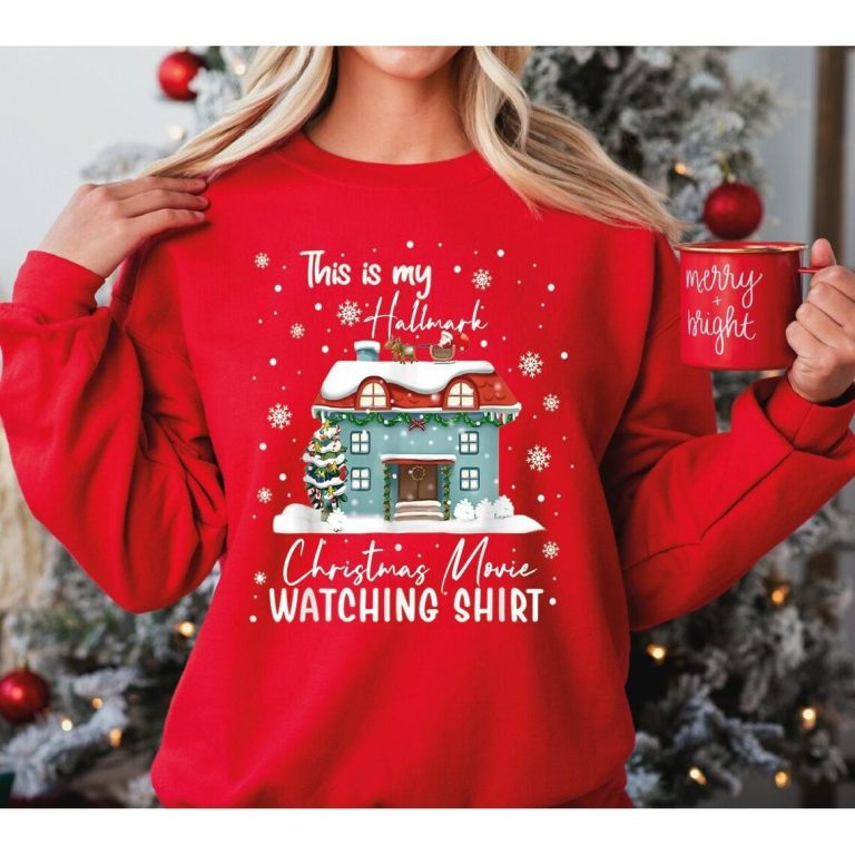 This Is My Movie Watching Sweatshirts, Christmas Movie Watching Shirts, Holiday Spirit Shirts, Gift for her, Funny Christmas