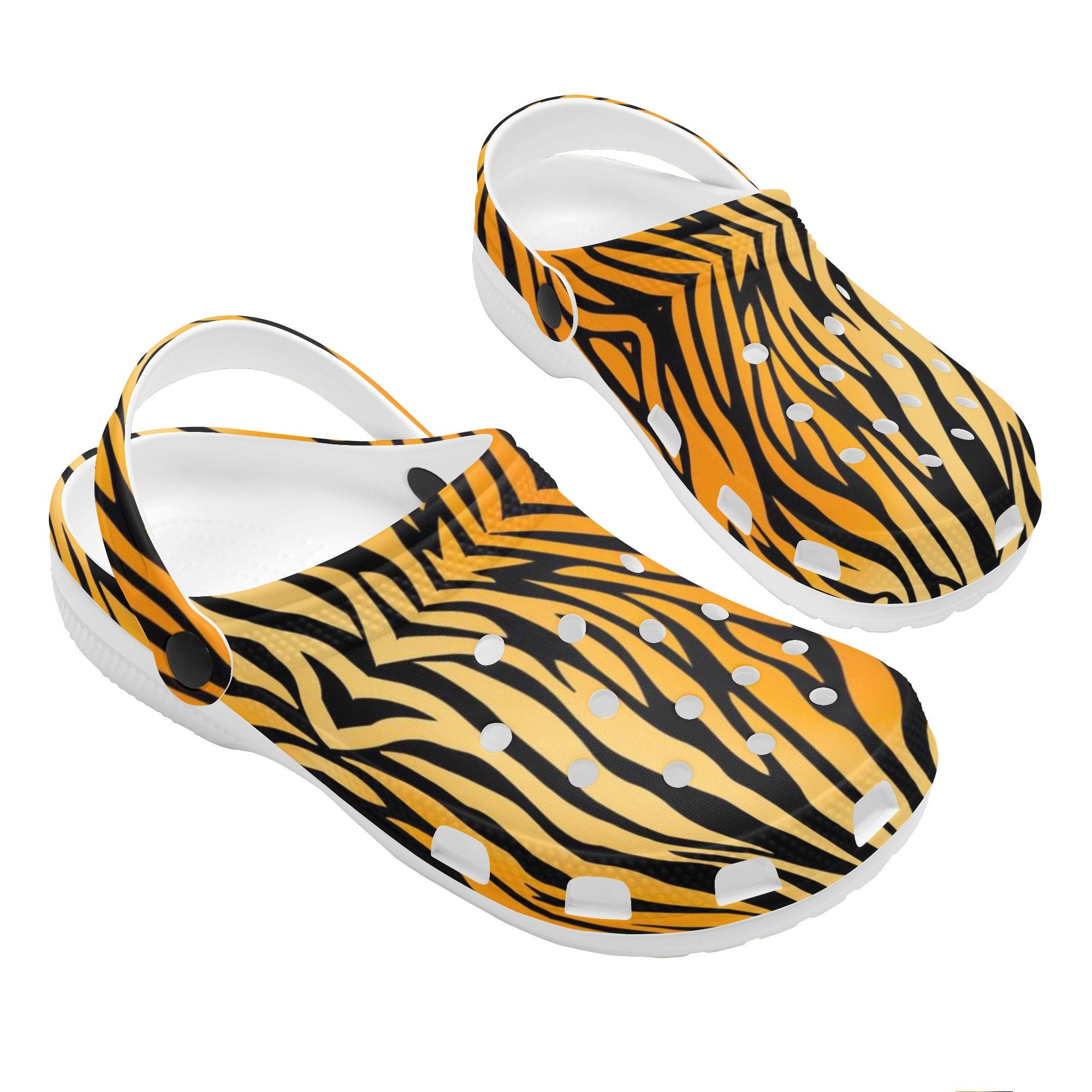 Tiger Clogs, Tiger Clog Shoes Unisex, Animal Clogs, Animal Sandals, Animal Clog Shoes, Animals