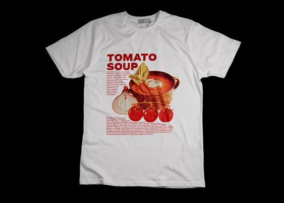 Tomato Soup Unisex Tee, Vintage Graphic T Shirt