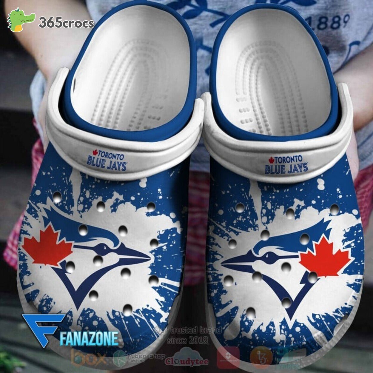 Toronto Blue Jays MLB Fans Comfort Crocss Sporty Shoes