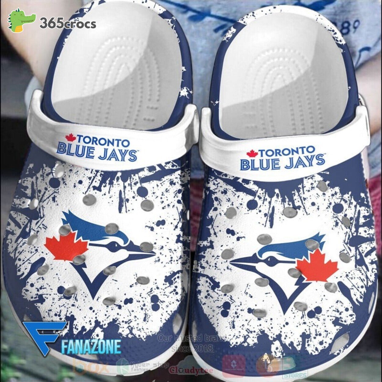 Toronto Blue Jays MLB Sport Crocss Clogs Shoes Comfortable