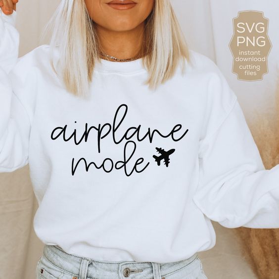 Travel Sweatshirt, Airplane Mode Shirt