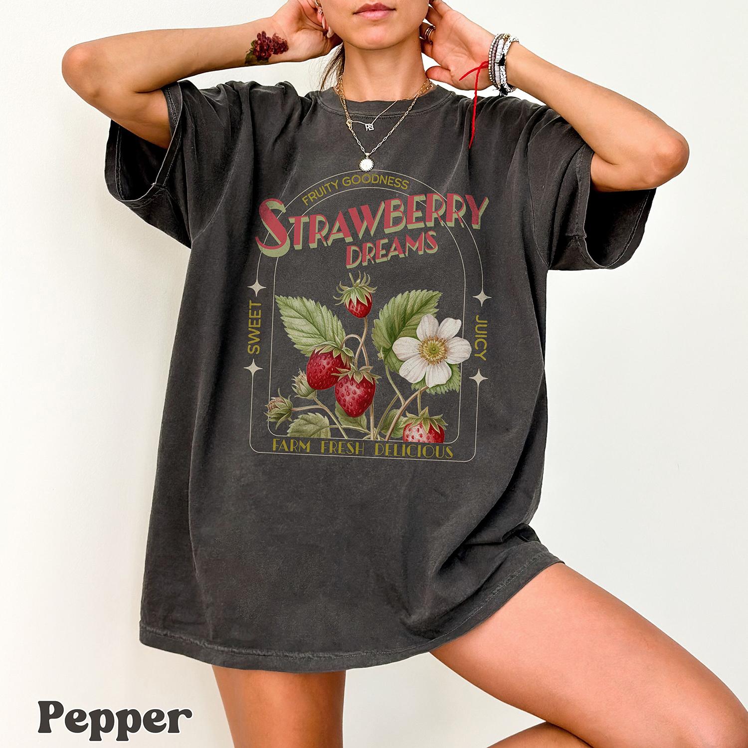 Trawberry Dreams T-shirt Vintage Inspired Strawberry