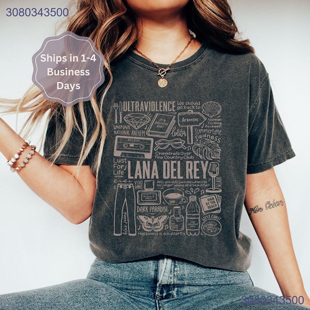 Trending Now Y2K Lana Del Rey Shirt Collection with Vintage Shirt