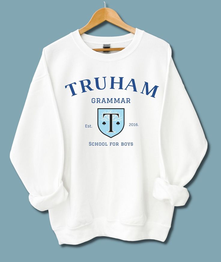 TRUHAM GRAMMAR SCHOOL Sweatshirt, Heartstopper Inspired Shirt, Heartstopper Rugby Uniform, Truham School Uniform, College Sweatshirt