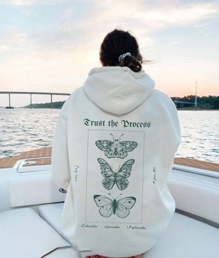 Trust the process | law of attraction hoodie | butterfly cottagecore hoodie | butterfly aesthetic | tumblr aesthetic | vcso girl