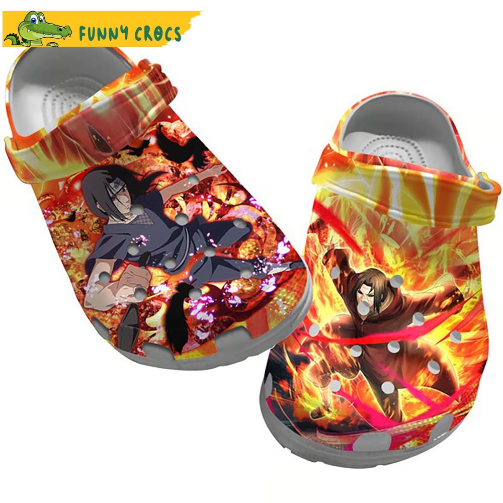 Uchiha Itachi Manga Naruto Clogs â Discover Comfort And Style Clog Shoes With Funny Clogs