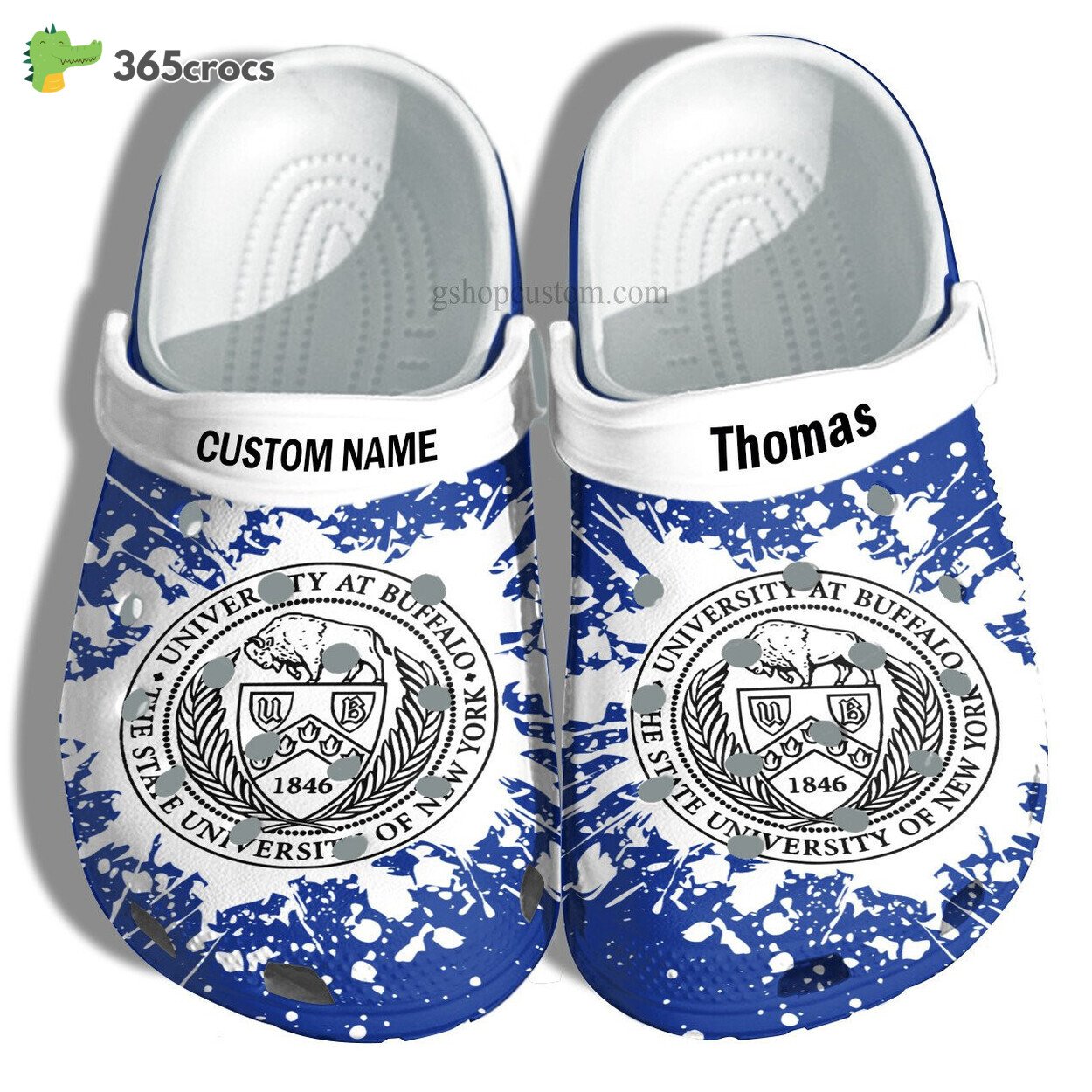 University At Buffalo New York Graduation Gifts Croc Shoes Customize Admission Gift Shoes