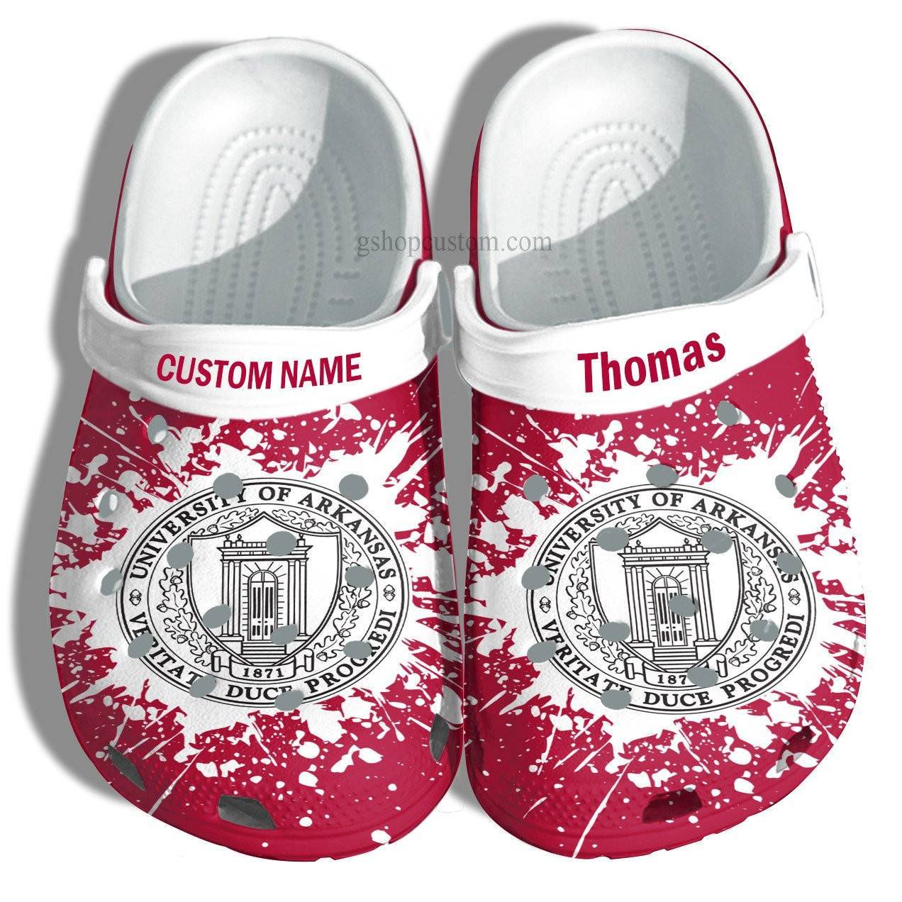 University Of Arkansas Graduation Gifts Croc Shoes Customize – Admission Gift Crocss Shoes