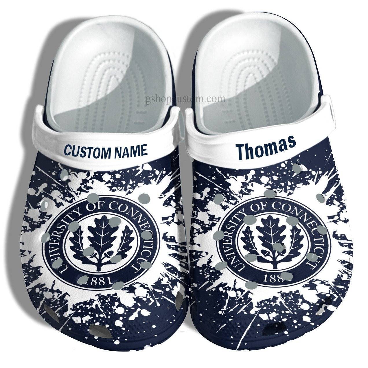 University Of Connecticut Graduation Gifts Croc Shoes Customize – Admission Gift Crocss Shoes