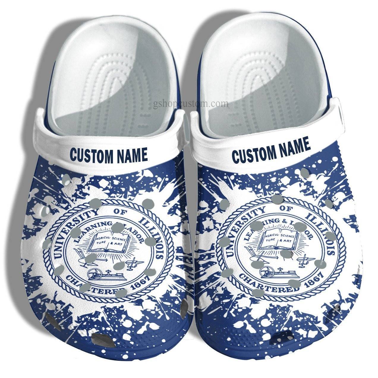 University Of Illinois Graduation Gifts Croc Shoes Customize – Admission Gift Crocss Shoes