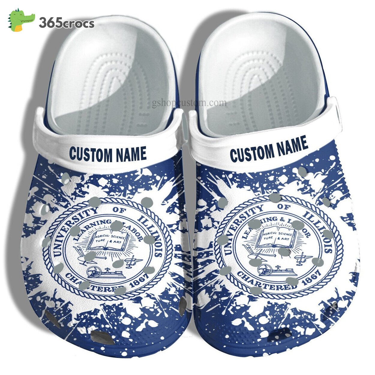 University Of Illinois Graduation Gifts Croc Shoes Customize Admission Gift Shoes