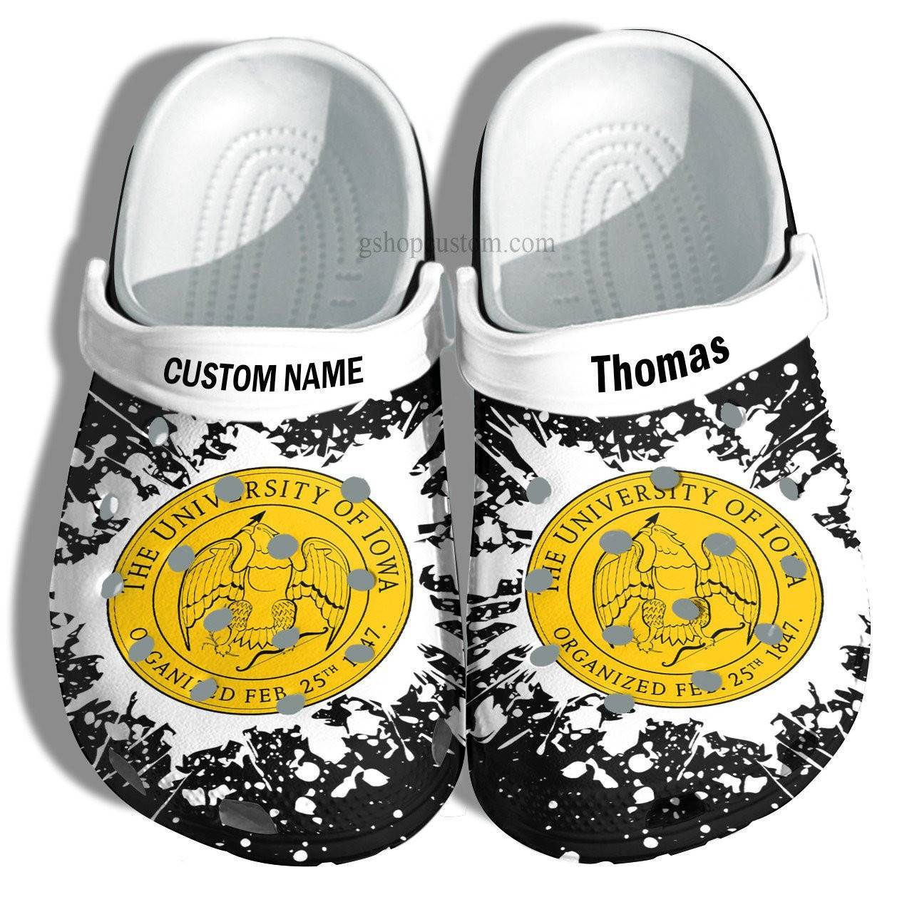 University Of Iowa Graduation Gifts Croc Shoes Customize – Admission Gift Crocss Shoes