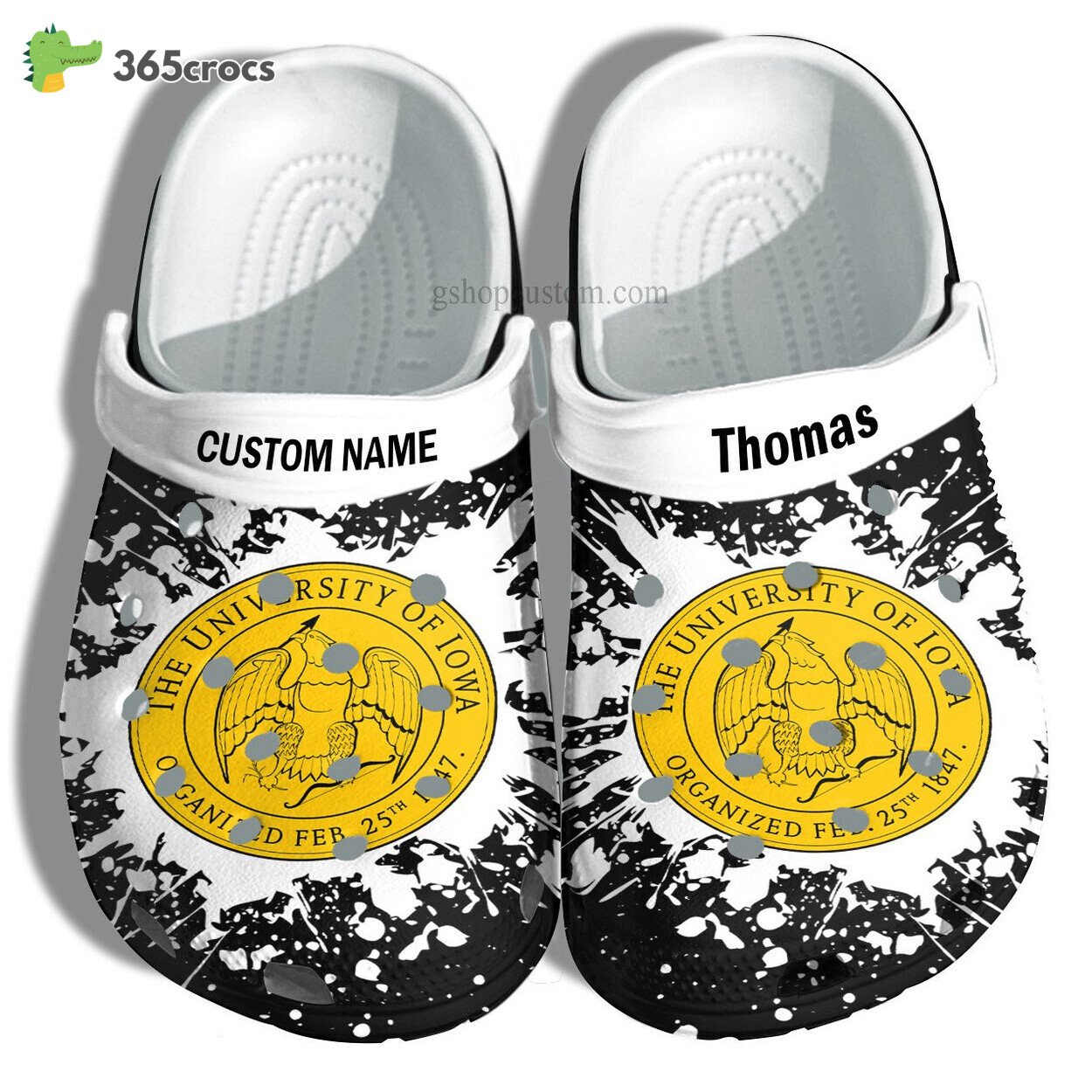 University Of Iowa Graduation Gifts Croc Shoes Customize Admission Gift Shoes