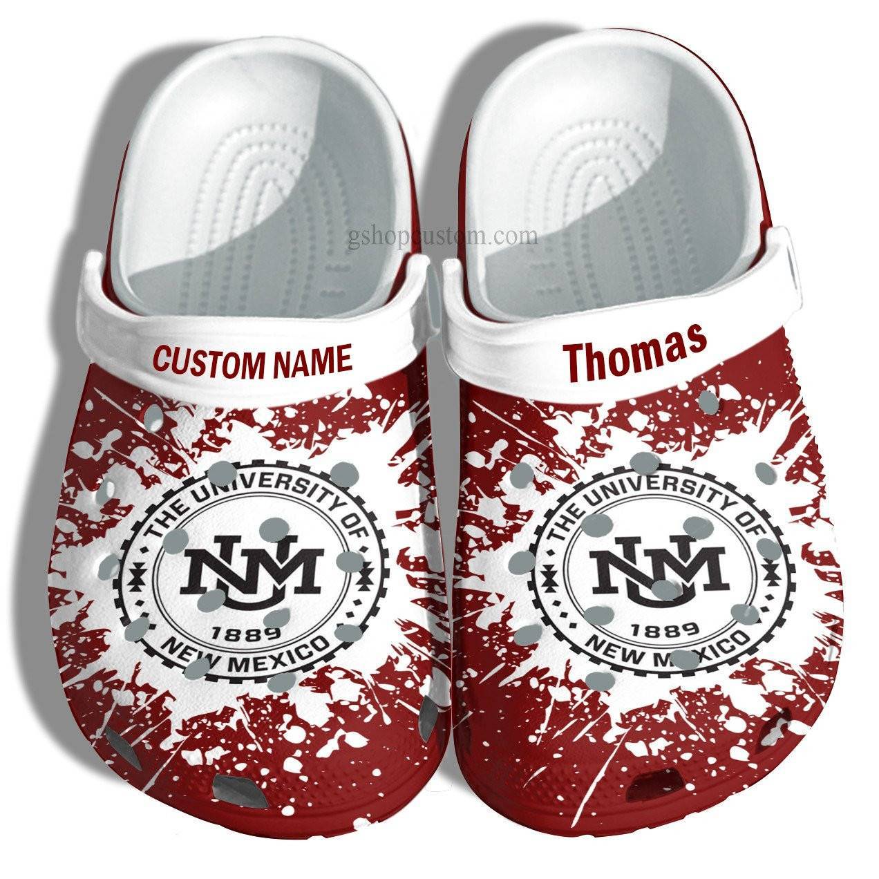 University Of New Mexico University Graduation Gifts Croc Shoes Customize – Admission Gift Crocss Shoes