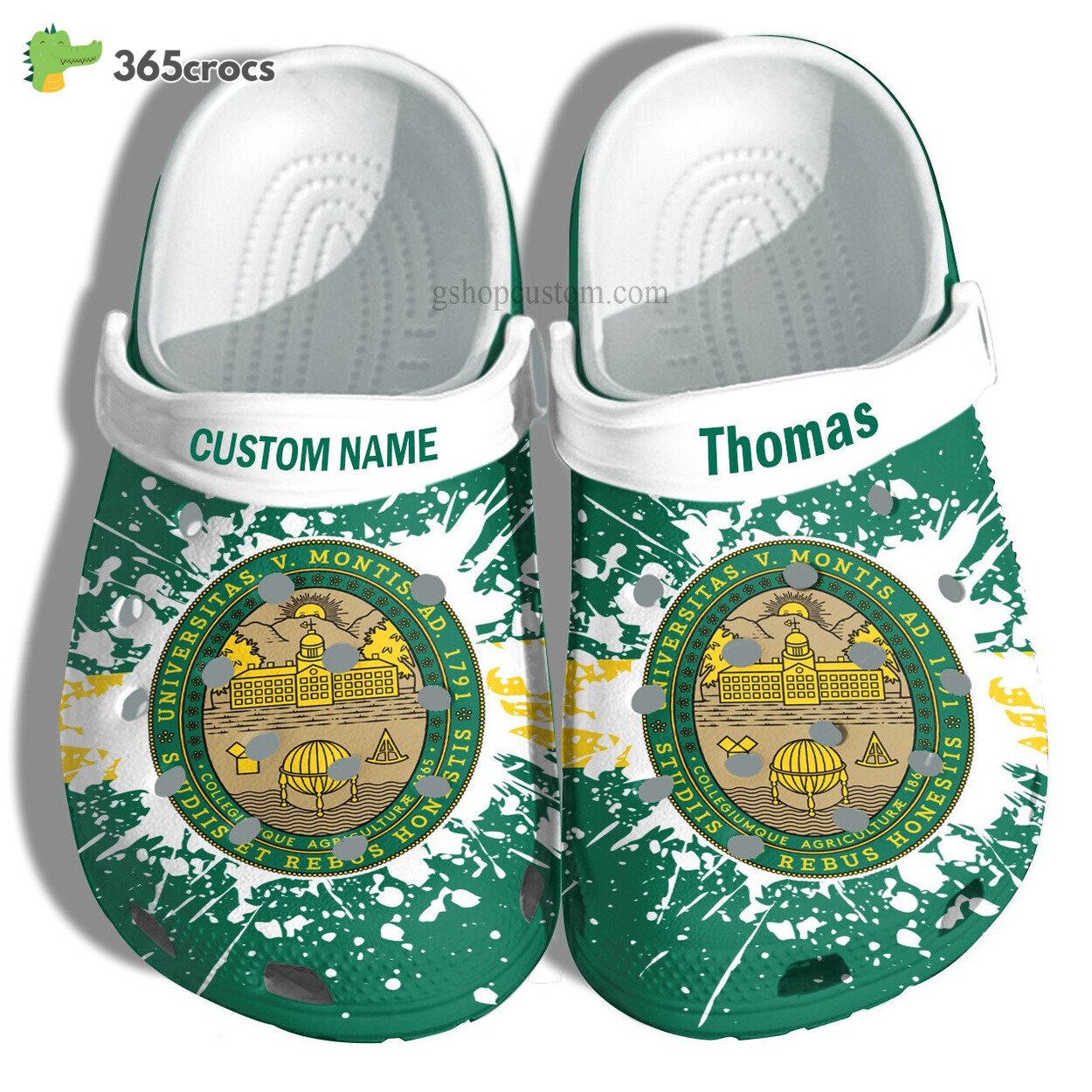 University Of Vermont Graduation Gifts Croc Shoes Customize Admission Gift Shoes