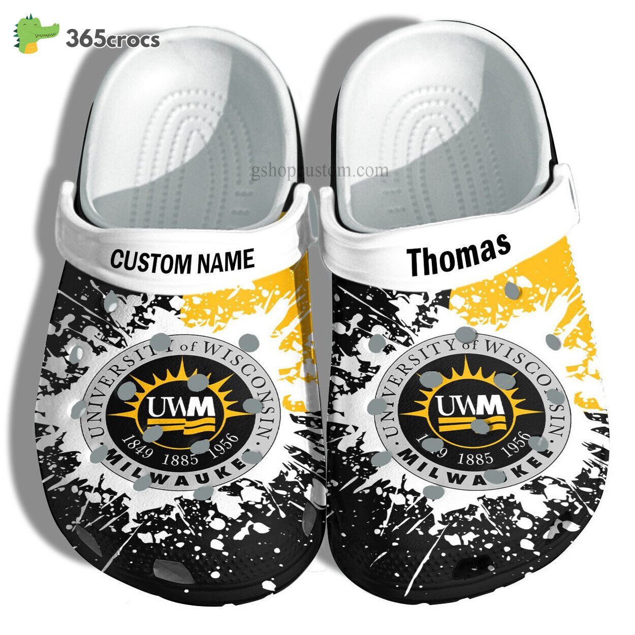 University Of WisconsinMilwaukee Graduation Gifts Croc Shoes Customize Admission Gift Shoes