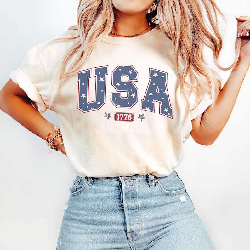 USA Shirt, America Shirt, Fourth of July Shirt, 4th of July Tee, Patriotic Shirt, America Est Shirt, Red White and Blue, USA