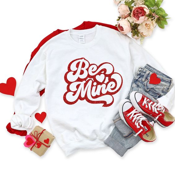 Valentine Day Shirt for Girl,Girls Valentine Day Shirt, Be Mine Valentine Sweater,Kids Valentine Shirt,Girls Vday Tee