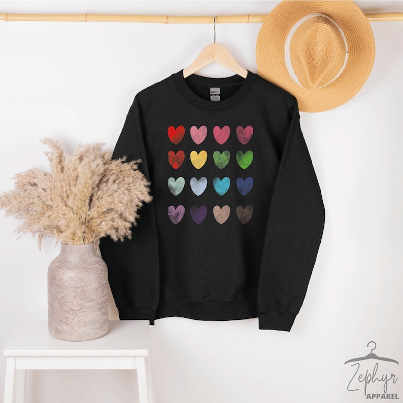 Valentine Heart Sweatshirts, Valentine Matching Sweatshirts, Cute Valentine Sweatshirts, Valentine Gift for Her, Valentine Gift for Him