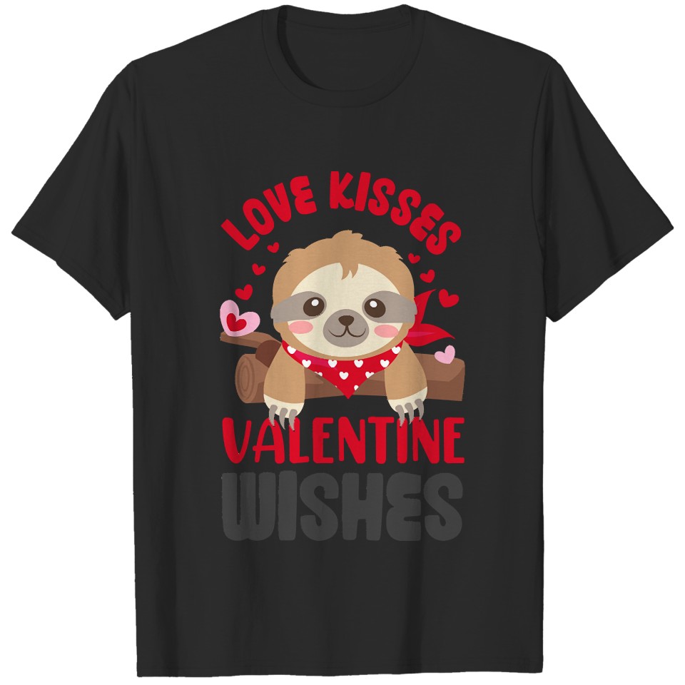 Valentine Love Kisses Valentine Wishes Valentine T-Shirts