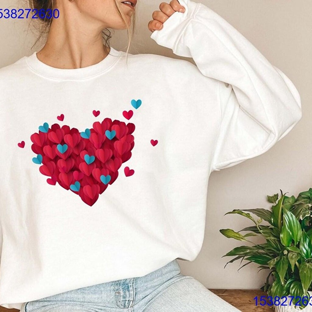 Valentine’s Day T-Shirt Collection Heart Sweatshirt, Gifts for Sweatshirt