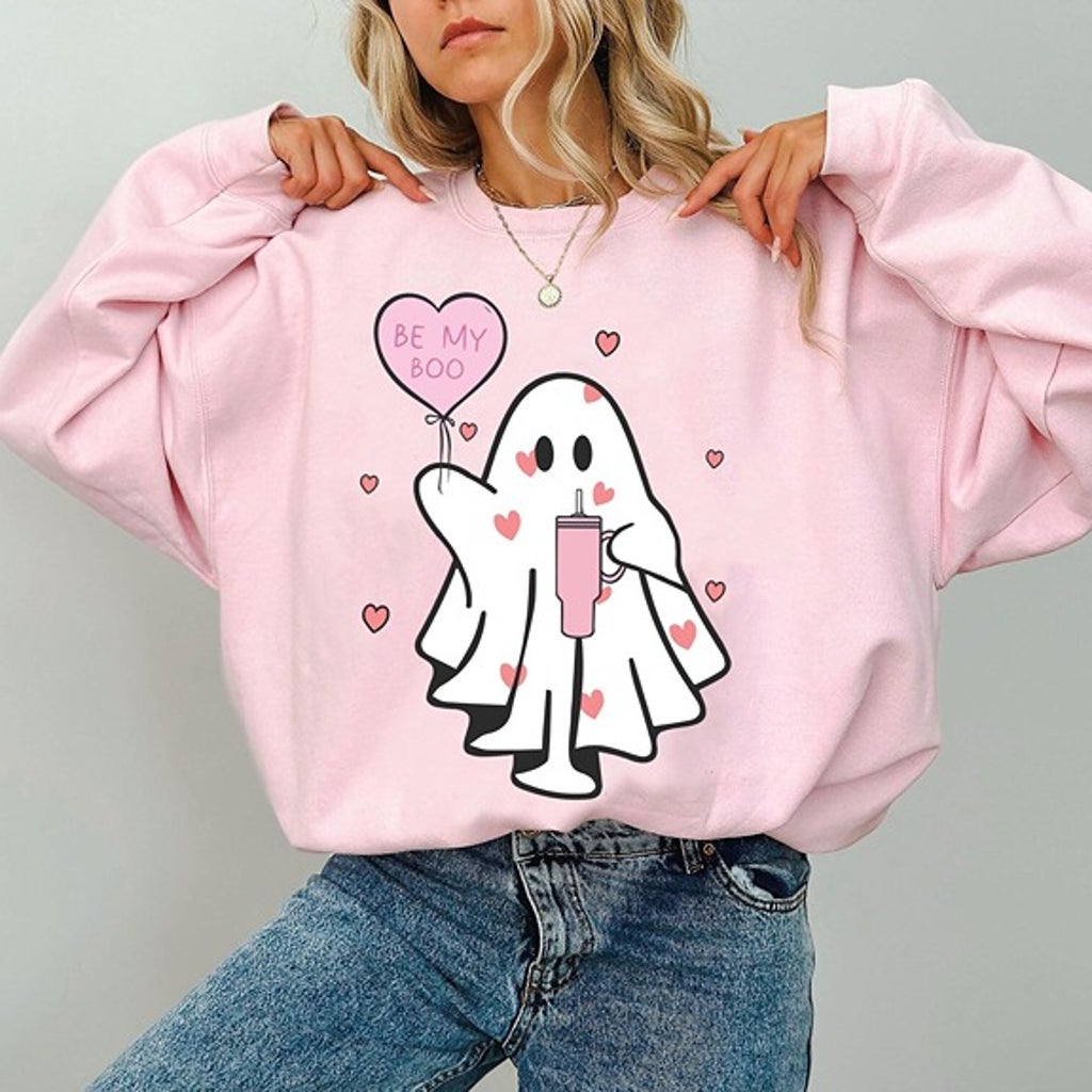 Valentine’s Day TShirt Collection Be My Boo, Ghost Sweater, XOXO Sweatshirt