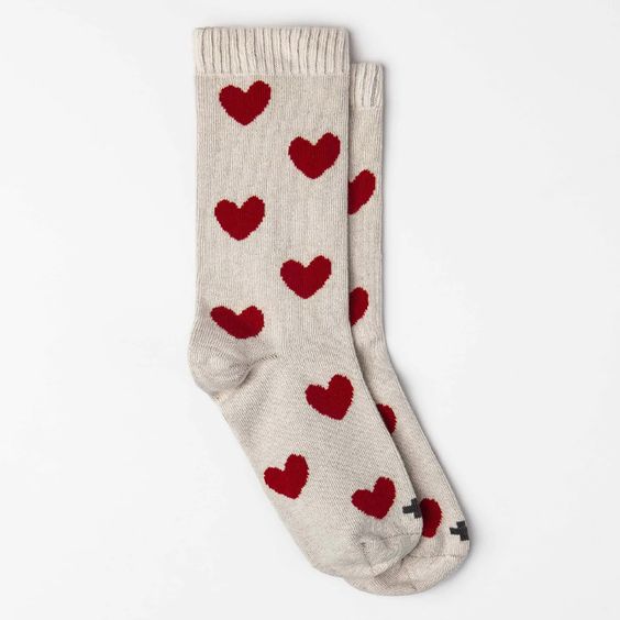 Valentine’s Day Unisex Heart Shape Cotton Socks