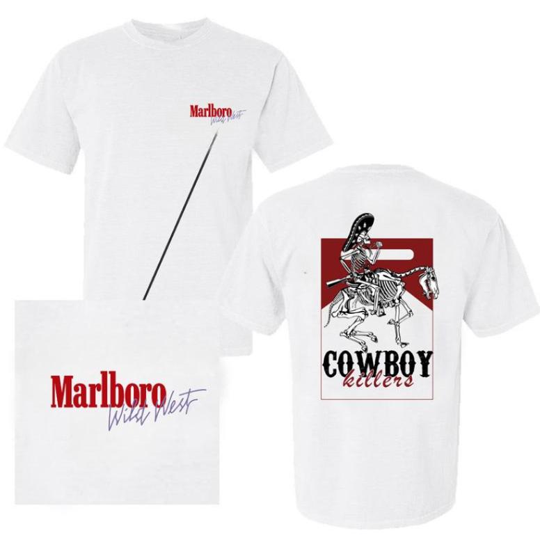 Vintage Marlboro Cowboy Wild West Shirt Country T-Shirt- Sweatshirt- Hoodie