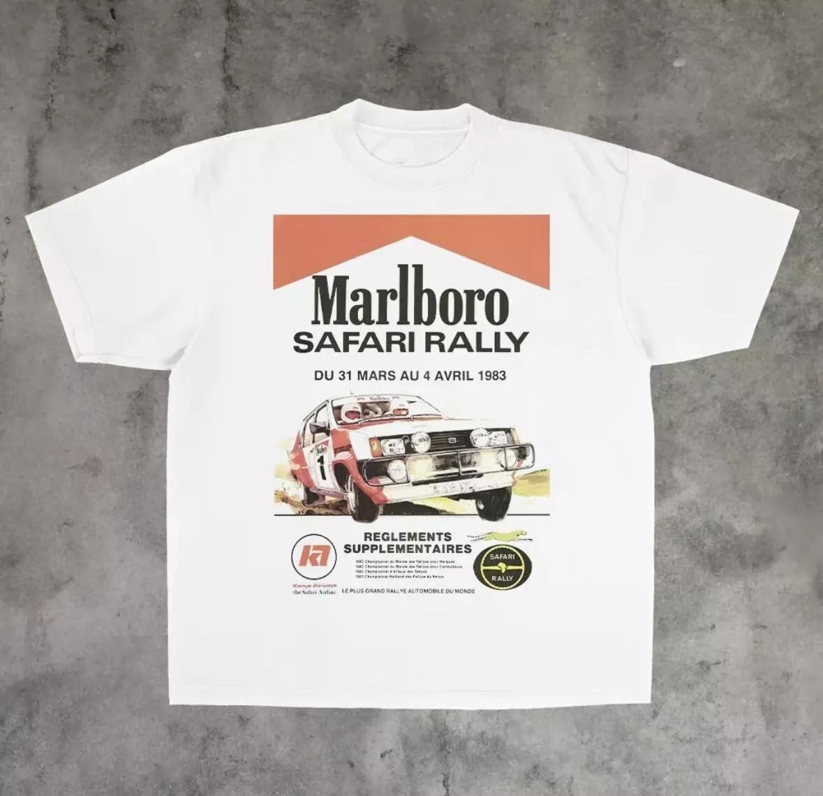 Vintage Marlboro Safari Rally T-Shirt . Gift For Men T-Shirt