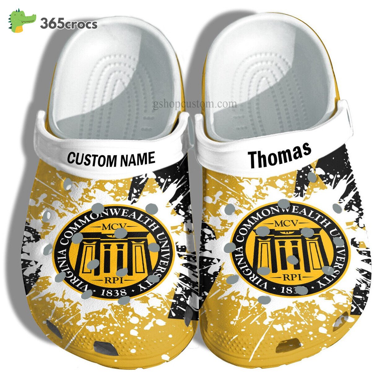 Virginia Commonwealth University Graduation Gifts Croc Shoes Customize Admission Gift Shoes