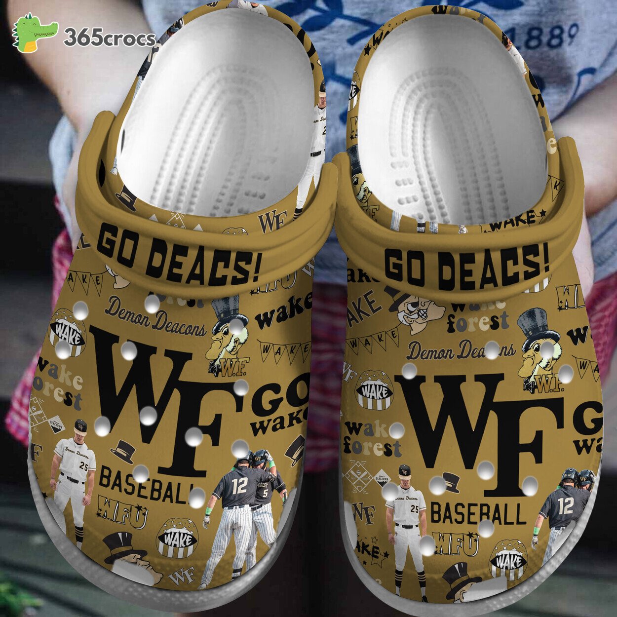 Wake Forest Demon Deacons NCAA Sport Comfortable Clogs Crocss Shoes