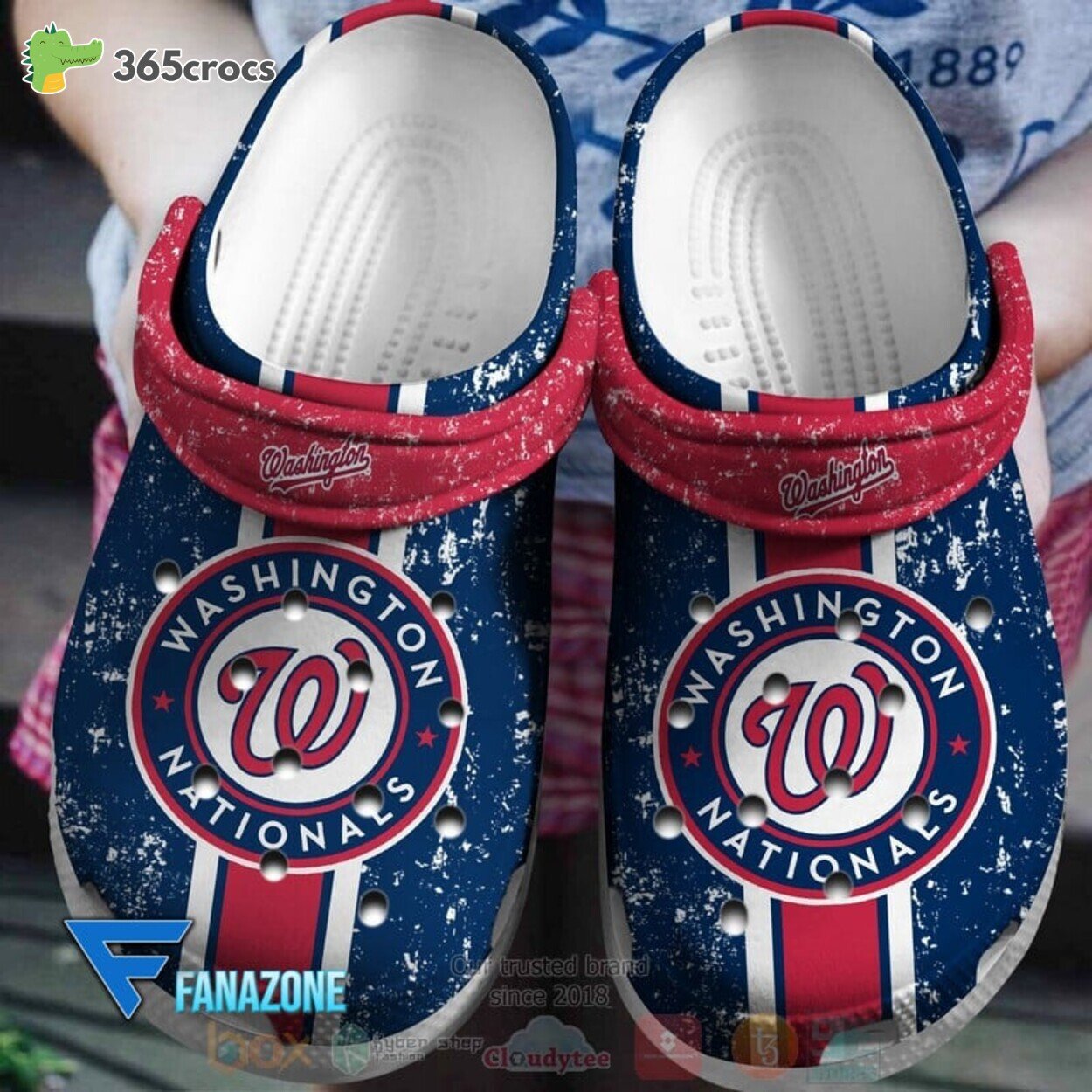 Washington Nationals MLB Comfort Sport Footwear Crocss Clogs Series