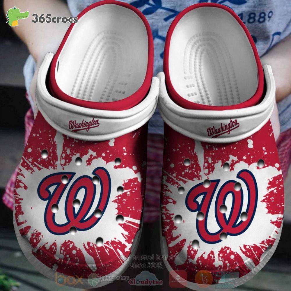 Washington Nationals Red-White Mlb Crocss Clog Shoes