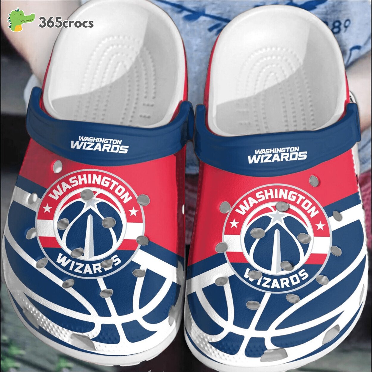 Washington Wizards Basketball Clogs Shoes Crocss Comfortable