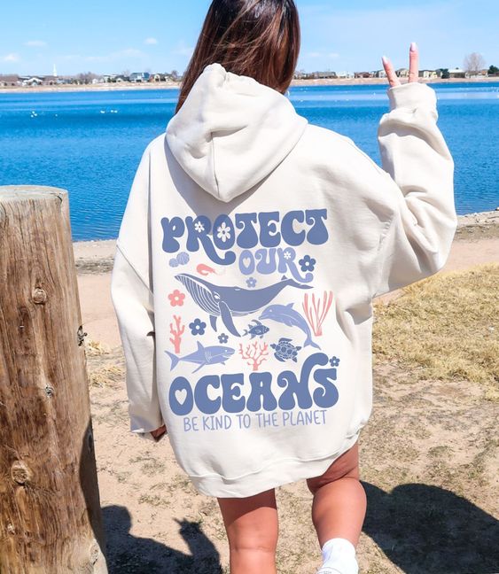 Wave Riders Surfing Hoodie, Protect Our Oceans, Save Our Ocean, Summer Hoodies, Oversized Trendy Hoodie