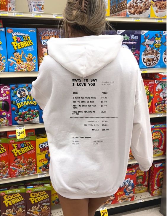 Way To Say I Love You Trendy Hoodie Oversized Hoodie