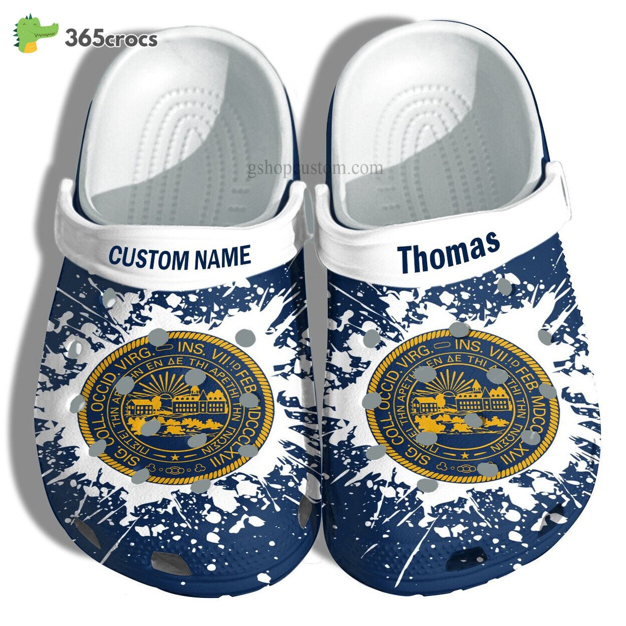 West Virginia University Graduation Gifts Croc Shoes Customize Admission Gift Shoes