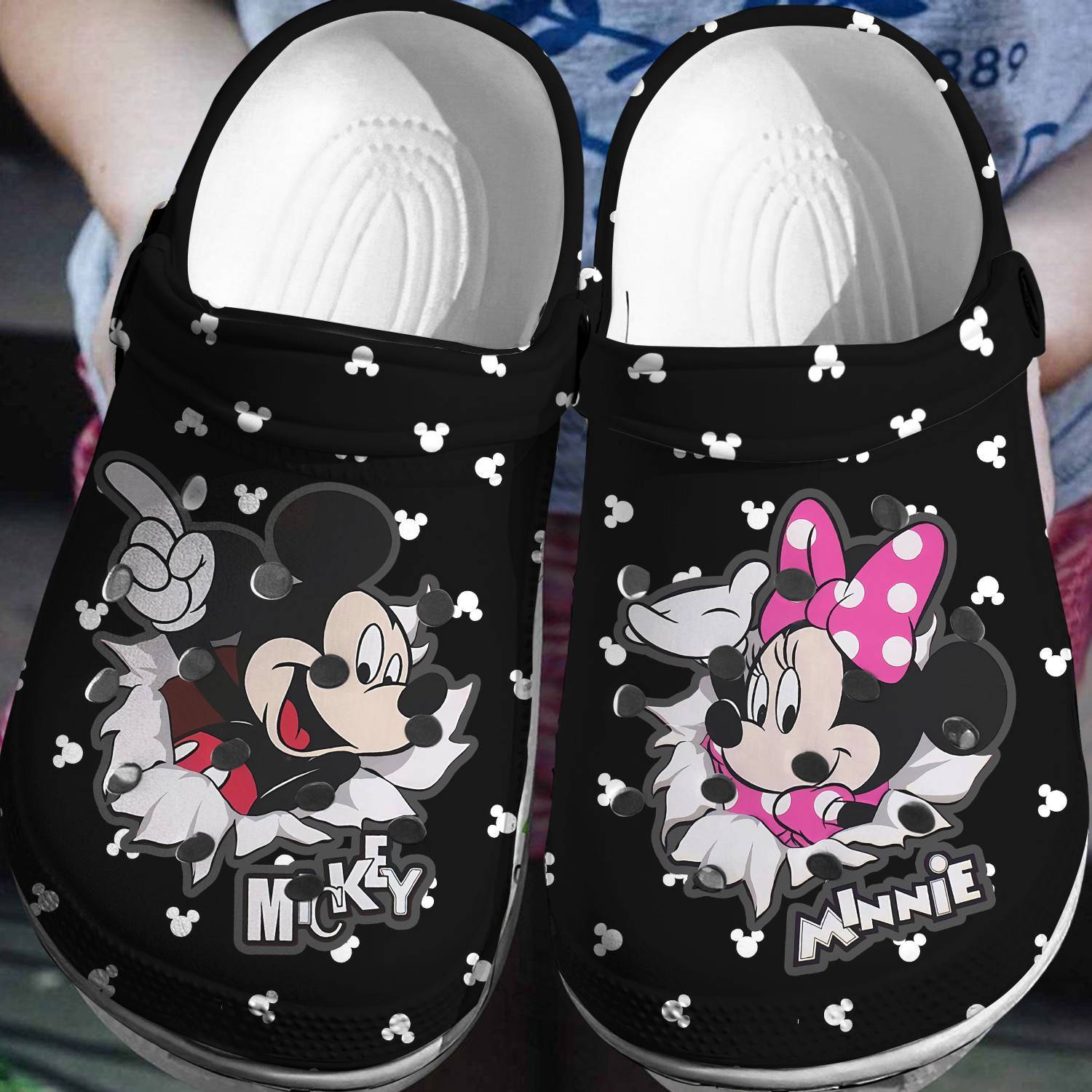 Whimsical Wonder: Mickey Minnie Crocss 3D Clog Shoes – Channel the Disney Magic