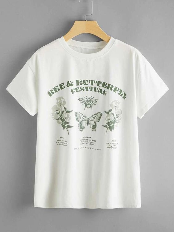 White “Bee and Butterfly Festival” tee