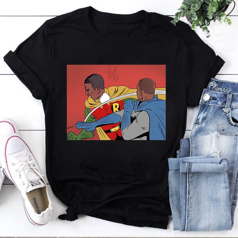 Will Smith Slaps Chris Rock Super Heroes Version Vintage T-Shirt, Will Smith Shirt, Chris Rock Shirt, Oscar Shirt