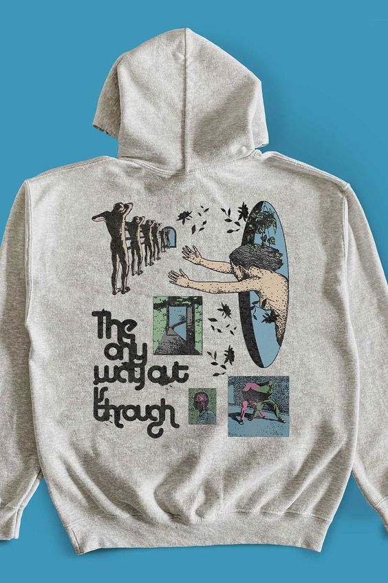 Wisdom Clothing – The Only Way Out Is Through Hoodie – Also available as tees, sweatshirts, & more