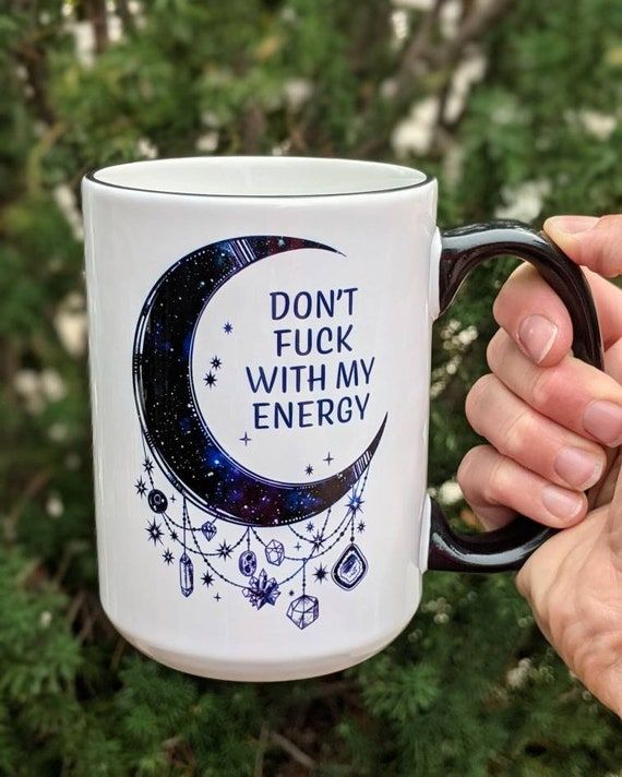 Witchy Gifts, Gift for Her, Travel Mug, Don’t Fu*k with my Energy Moon Mug