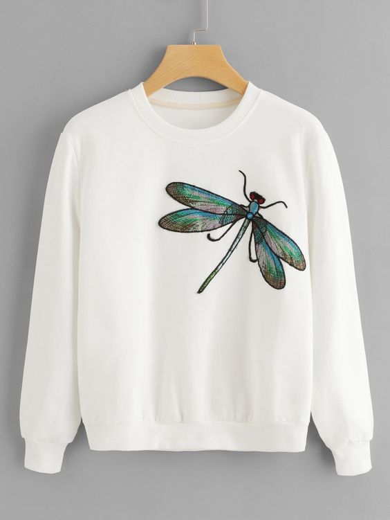 Women’s Dragonfly In Colors Sweatshirt