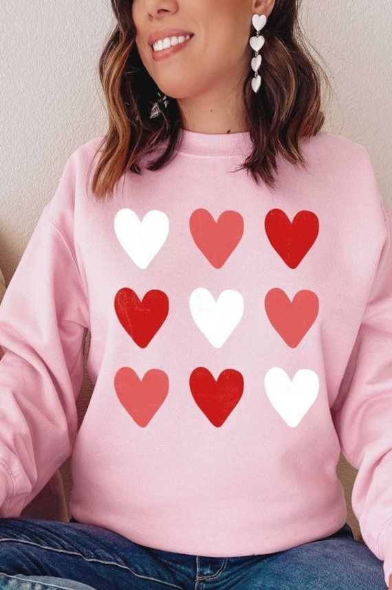 Womens Valentine Sweatshirt Women Valentines Day Shirt Valentine’s Day Gifts for her Valentines Shirt Valentines Sweater Heart sweatshirt