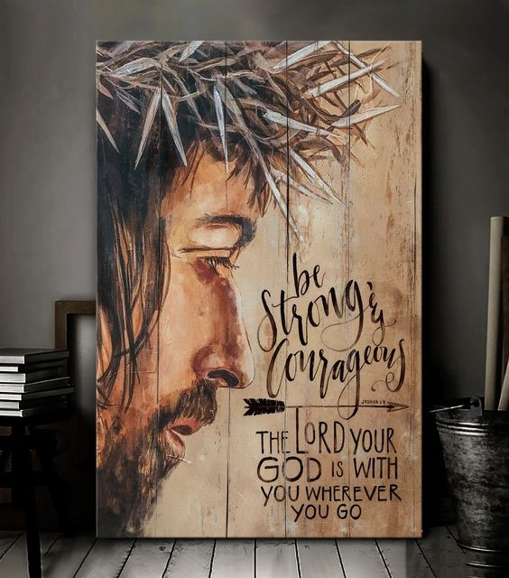 Your God Is With You Wherever You Go Jesus Vintage Art Prints And Posters
