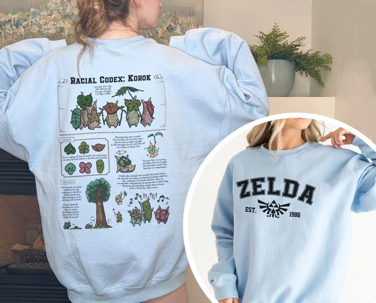 Zelda Korok Sweatshirt, The Legend Of Zelda, Hyrule Shirt, Nintendo Gamer Shirt, Tears Of The Kingdom, Hylia Shirt